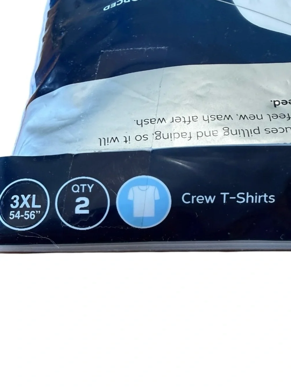 2 Jockey Men's White Crew Neck Undershirt - StayNew Technology 3X